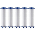 New Propeller Driven Fan Shower Head with Stop Button and Cotton Filter Turbocharged High Pressure Handheld Shower Nozzle Oasis Select PP filter 5pcs