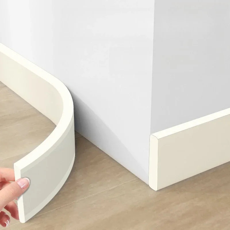 2M Waterproof Enclosure Self Adhesive Skirting Line 3D Wall Sticker Thickened Anti-collision Decoration Corner Line Oasis Select