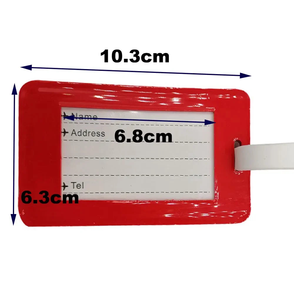 Scuba Diving Silicone Luggage Tag Travel Baggage Diver Suitcase Name Card Labels with Loop Address Tag Oasis Select