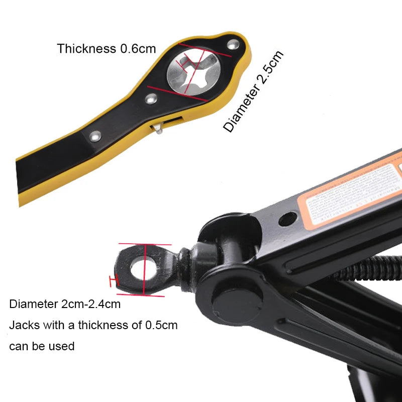 SLADE Long Handle Jack Ratchet Wrench – Labor-Saving Tire Tool Jack Ratchet Wrench Oasis Select