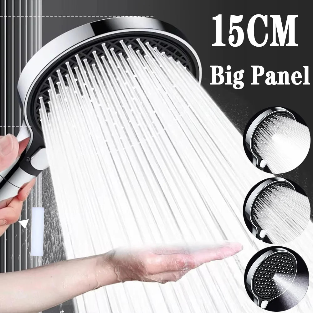 150mm 3-Mode Rainfall Shower Head with Filter | Zloog Rainfall Shower Head Oasis Select