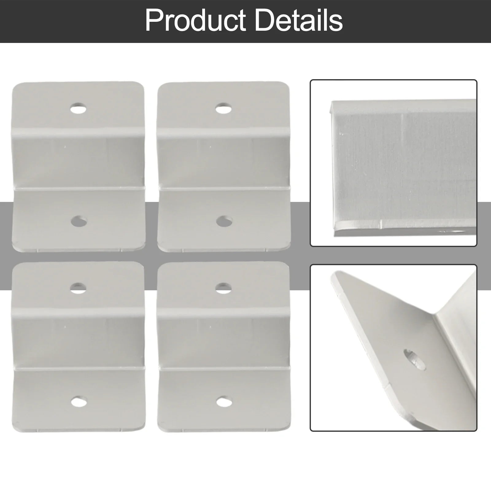 Z Bracket Solar Z Bracket Battery Flat Roof Flat roof Panel Parts Stainless Steel SUS304 Accessorie Aluminum Alloy Oasis Select