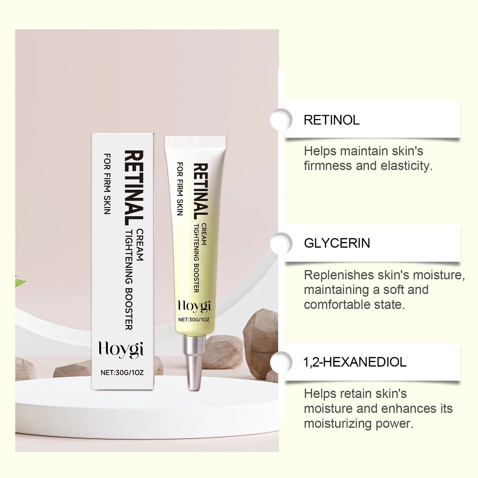 Retinol Face Cream – Hydrating, Smoothing & Radiant Skin Retinol Face Cream Oasis Select