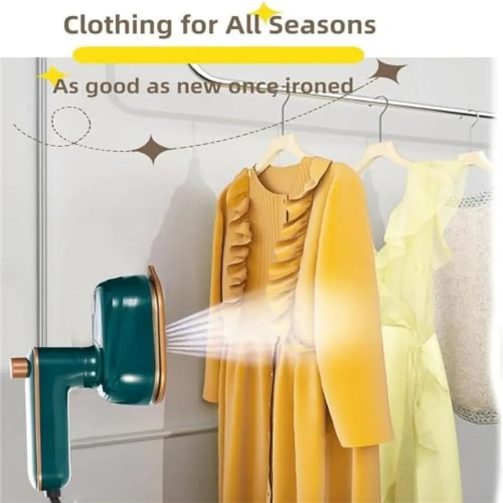 Portable Handheld Mini Garment Steamer Electric Foldable Steam Iron for Clothes Home Travel Wet/Dry Ironing Machine Oasis Select