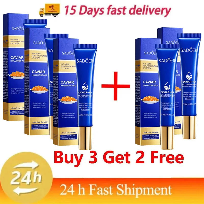 Caviar & Hyaluronic Acid Eye Cream – Firming & Brightening 20g