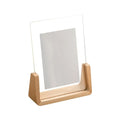 Walnut/Beech Creative Photo Frame Acrylic U Shape Transparent Frame Desktop Wood Wedding Pictures Frame Office Decor Oasis Select 10.2x15.2cm-A