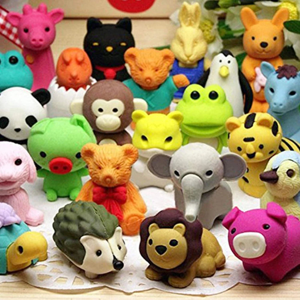 Prizes Removable Non-Toxic Cartoon Design Assembly Zoo Animal Eraser Puzzle Eraser Toys Animal Pencil Erasers Pencil Eraser Oasis Select Random Designs