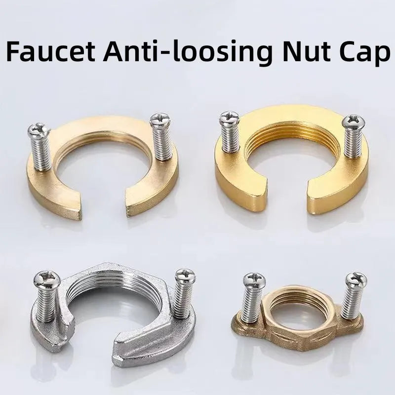 C Type Tap Faucet Anti-loosing Nut Cap Kitchen Fixing Fitting Kit Home Wash Basin Tool Fastening Circlip Washer Fixture Parts Oasis Select