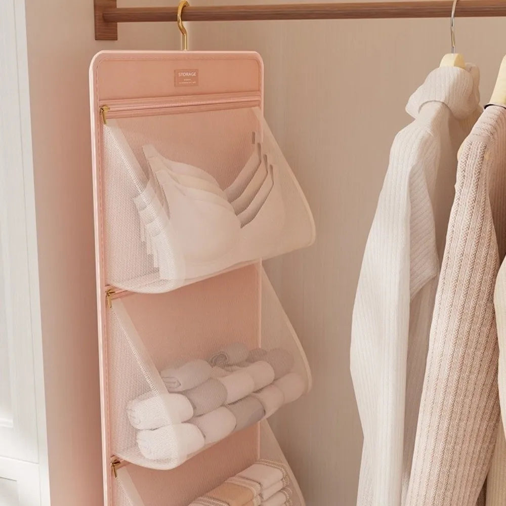 Foldable Hanging Underwear & Socks Storage Bag – Large Capacity