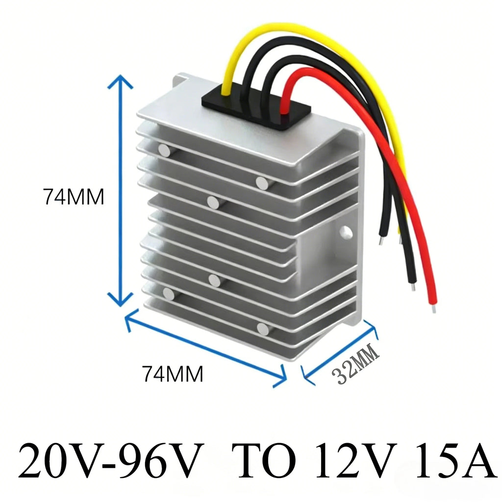 20V-96V TO 12V 13.8V 10A 48V 60V 72V 80V to 13.8V 5A-50A Step Down Switching Converter Voltage Regulator For Car Device CE RoHS Oasis Select 20-96V TO 12V 15A CN