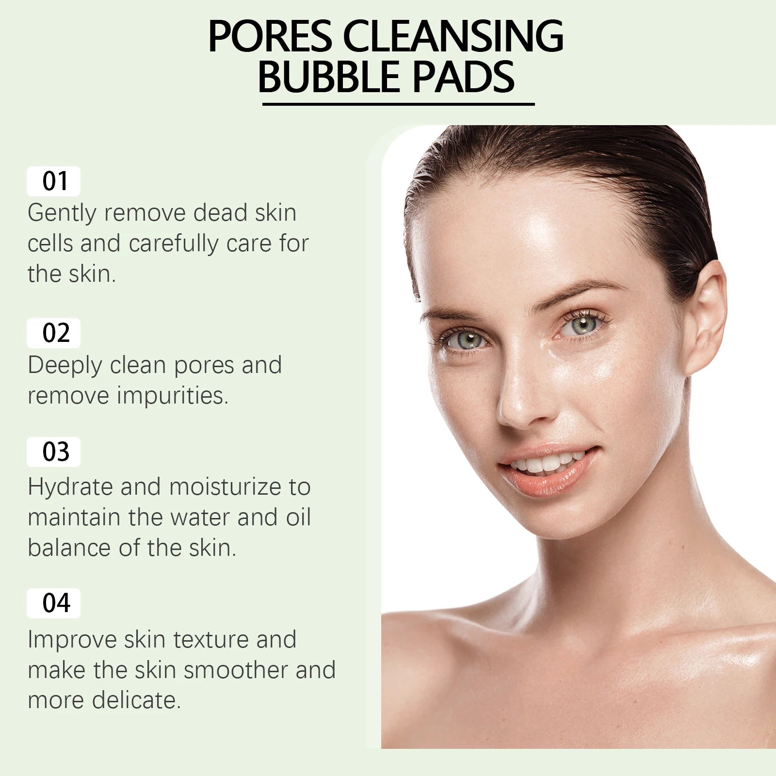 Hoygi Malic Acid Pore Cleansing Exfoliating Pads – 40 Pack Exfoliating Cleansing Pads Oasis Select