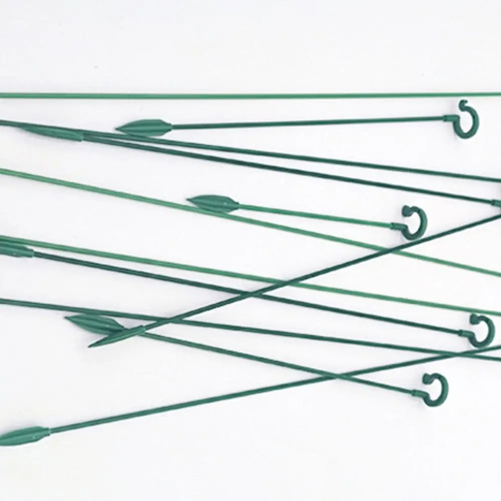 10Pcs Support Rod Plant Supports Stakes 17/27/37cm Anti Lodging Leaf Guard Frame Reusable Durable Bonsai Fixing Tool Oasis Select