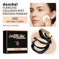 Dual Layer Collagen Pressed Powder Oil Control Matte Finish Long Lasting Face Makeup Contour & Brighten for Women Daily Beauty Oasis Select Color 2