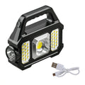 Solar COB Flashlight 6500LM | 6 Modes, Power Bank – HVIERO