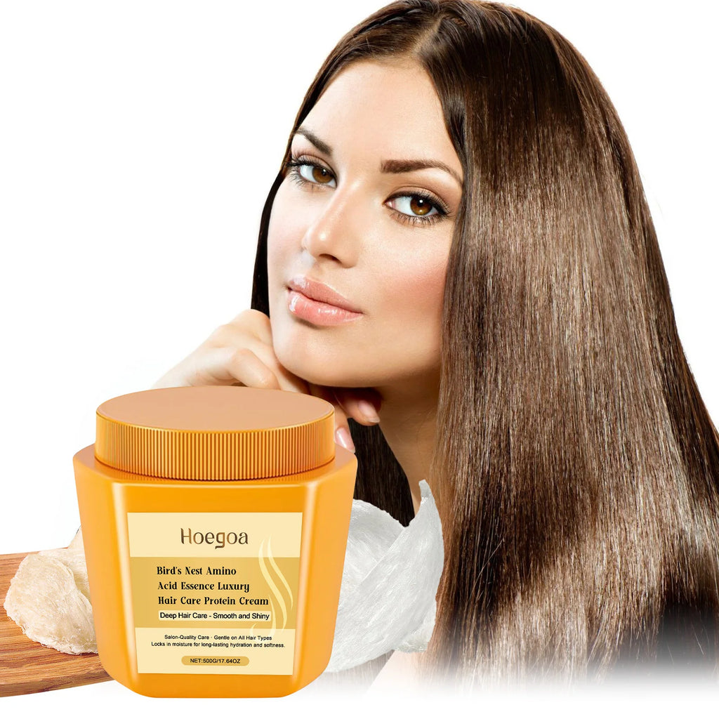 Keratin Hair Straightening Cream Hair Repair Smooth Shiny Anti Break Split End Nourishing Hair Mask For Dry Damaged Frizzy Hair Oasis Select