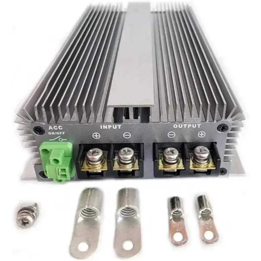 12V to 14.6V 40A 50A 80A DC DC Lithium Battery Charger LiFePO4 Step UP Power Converter Voltage 14.6v 80A Charger for Cars Solar Oasis Select