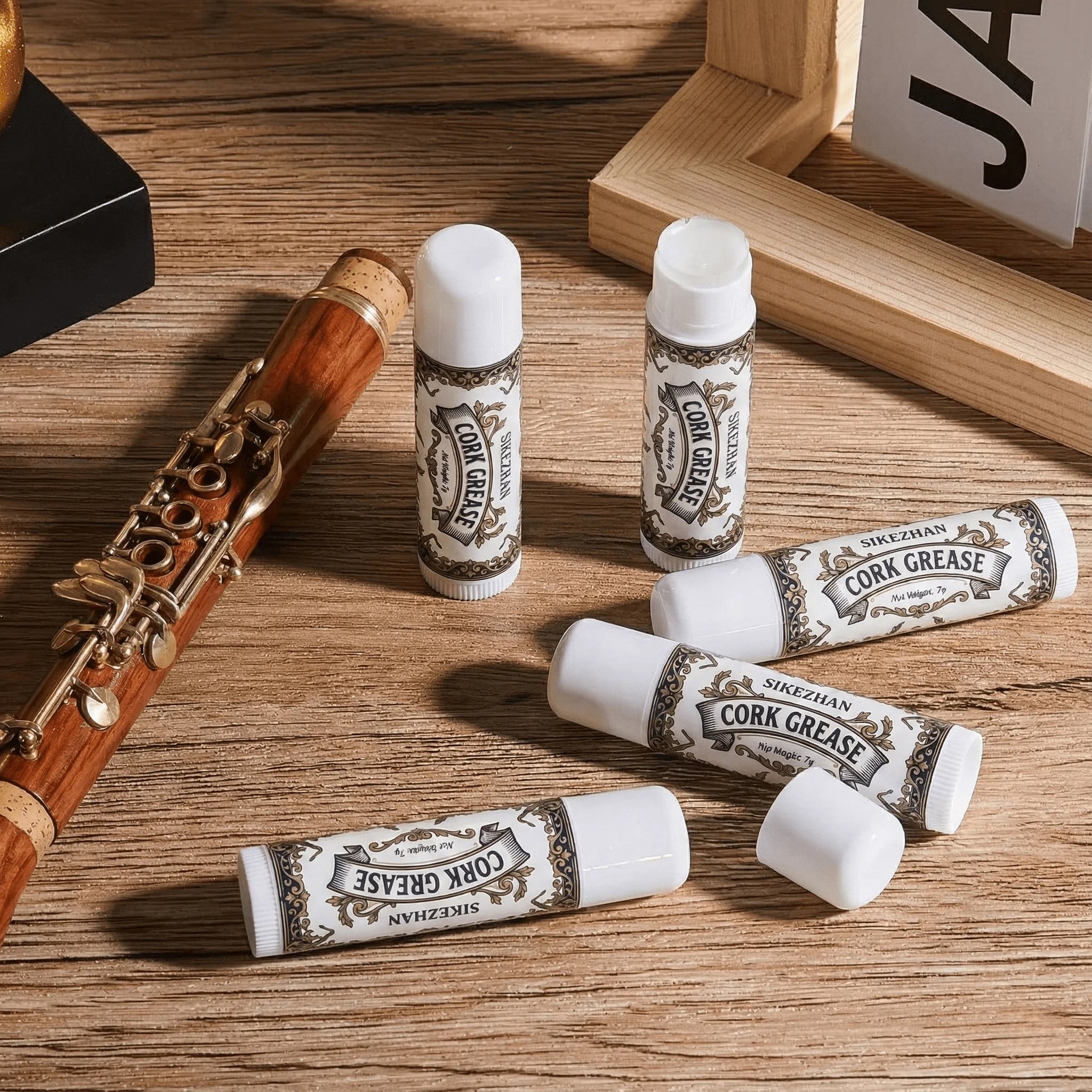 Universal Cork Grease for Saxophone Clarinet Flute Oboe Bassoon Woodwind Instrument Smooth Odorless Maintenance Lubricant Care Oasis Select