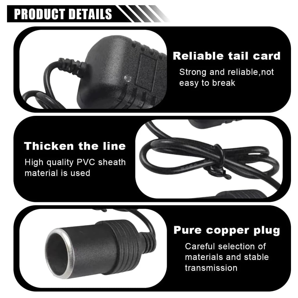 Car Power Supply Adapter AC 110V/ 220V TO DC 12V 12V 2A 6A 10A Cigarette Lighter Adapter Oasis Select