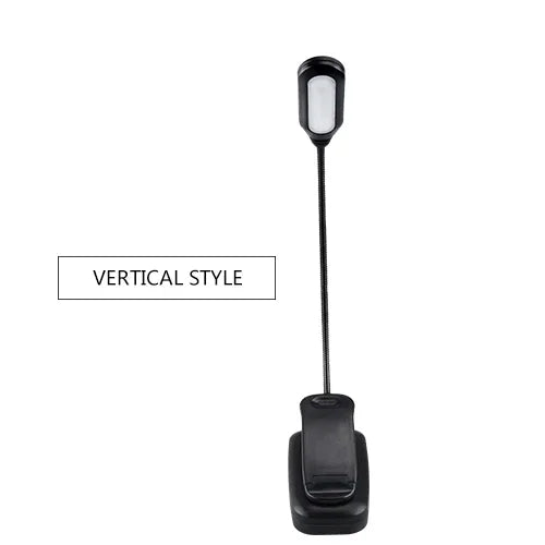 Mini Book Clip Light Battery Powered Book Light Eye Protection Reading Lamp Portable Small Desk Lamp for Bedroom Study Readers Oasis Select Vertical Style 1 PCS