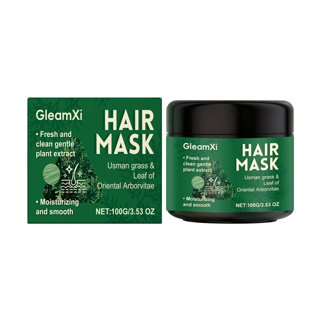 Usman Grass Leaf Hair Oil for Oil Control and Itch Relief Fluffy Hair Shampoo Soap Nourishing Scalp Moisturizing Fresh Hair Mask Oasis Select Hair Mask