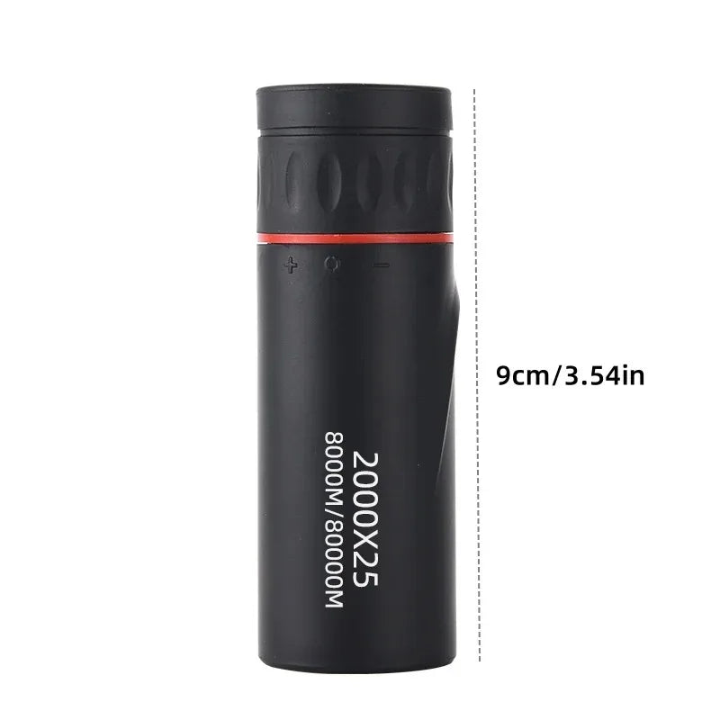 2000x25 HD Monocular Telescope Mini Portable Mobile Phone Telescope with Holder Outdoor Camping Hunting Birdwatching Telescopes Oasis Select