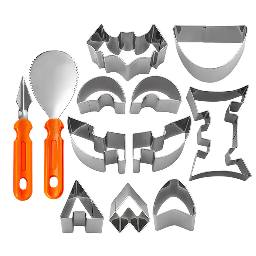 Halloween Pumpkin Carving Kit – Safe Stainless Steel Tools for Kids