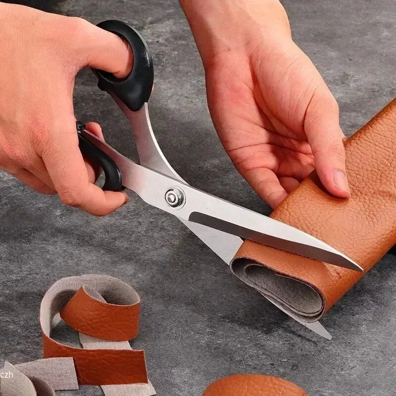 1Pc Fabric Scissors Professional 10/8 inch Heavy Duty Scissors for Leather Sewing shears for Tailoring Industrial Tailor Shears Oasis Select