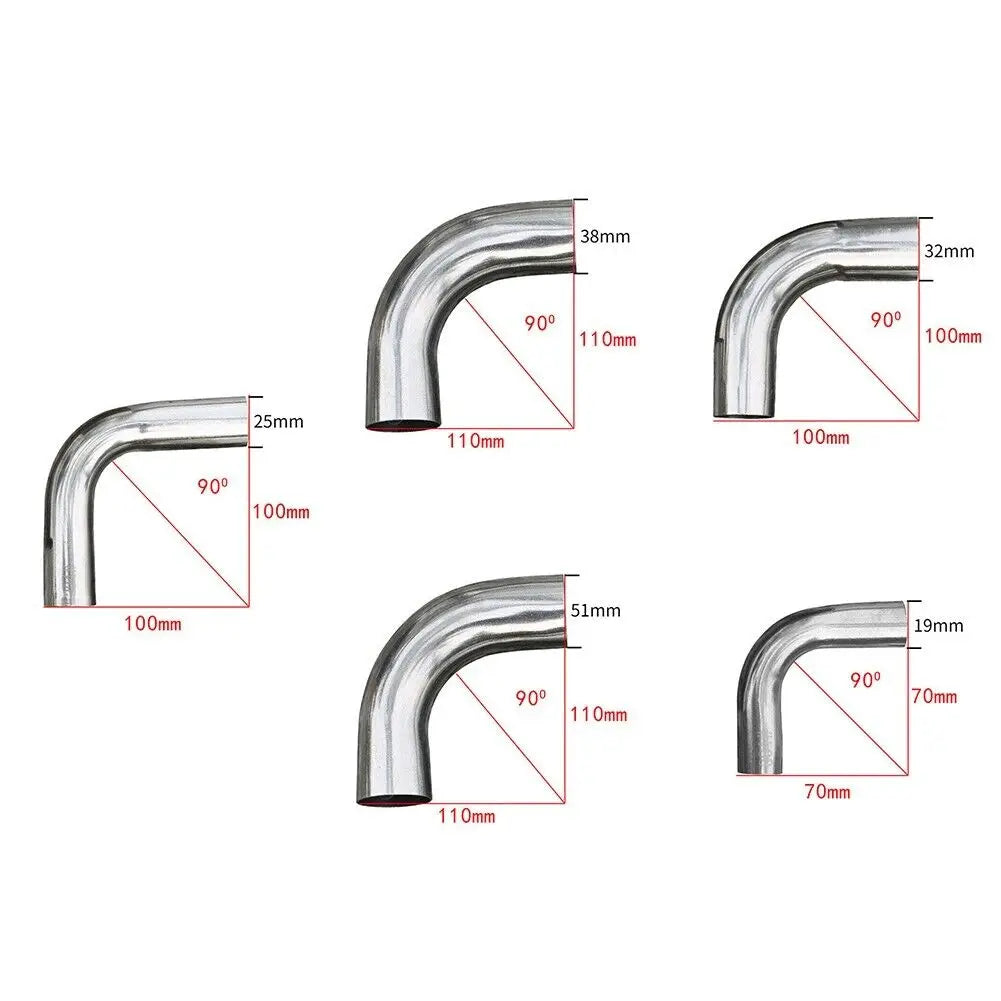 19mm 25mm 32mm 38mm 51mmOD Sanitary Butt Weld 90 Degree Elbow Bend Pipe 304 stainless steel car exhaust pipe muffler welded pipe Oasis Select