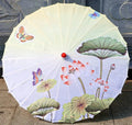Oil-paper Fringe Rainproof Cloth Umbrella Ancient Props Hanfu Dance Umbrella Performance Classical Decorative Craft Umbrella Oasis Select 3 24K Bamboo