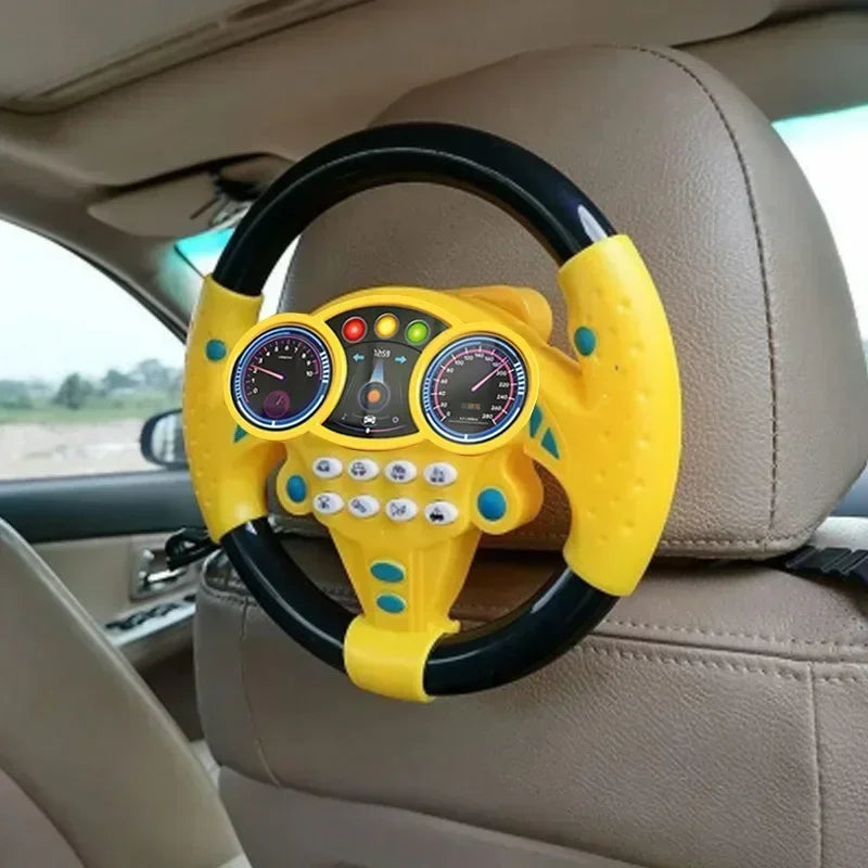 Infant Shining Simulation Steering Wheel Toys Children's Toy Kids Early Education Copilots Stroller Steering Wheel Vocal Toys Oasis Select