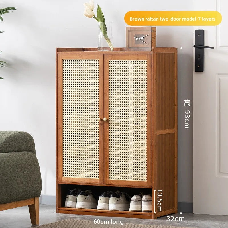 Shoe rack at the door of the household, storage artifact, space-saving simple interior, good-looking and dustproof dormitory Oasis Select Double door 7th 1
