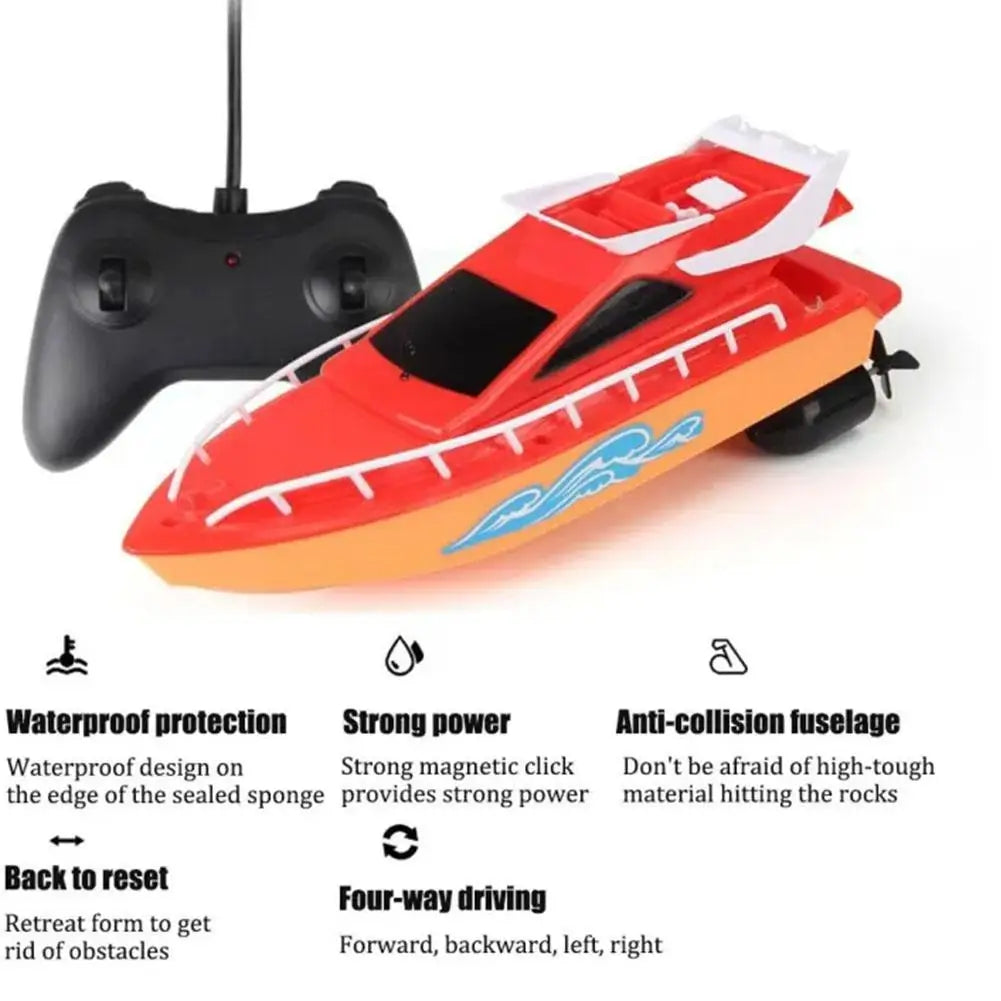Remote Control Boats Can Be Launched To Simulate High-Speed Speedboats Electric Steamboats Water Park Toys Outdoor Pool Toys Oasis Select