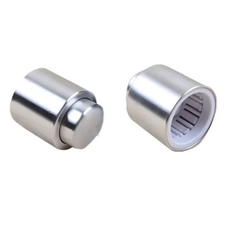 2PCS Stainless Steel Wine Bottle Stopper Vacuum Red Wine Cap Sealer Fresh Keeper Bar Tools Bottle Cover Kitchen Accessories Oasis Select 2pc