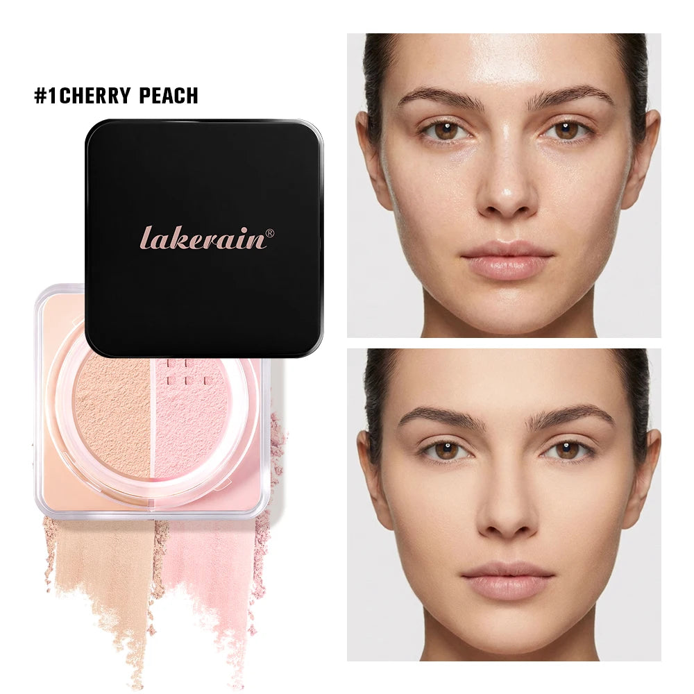 Bake Loose Powder Brightening&Correcting Duo brightening and correcting Blurred Pores Matte Long-Lasting Setting Powder Makeup Oasis Select