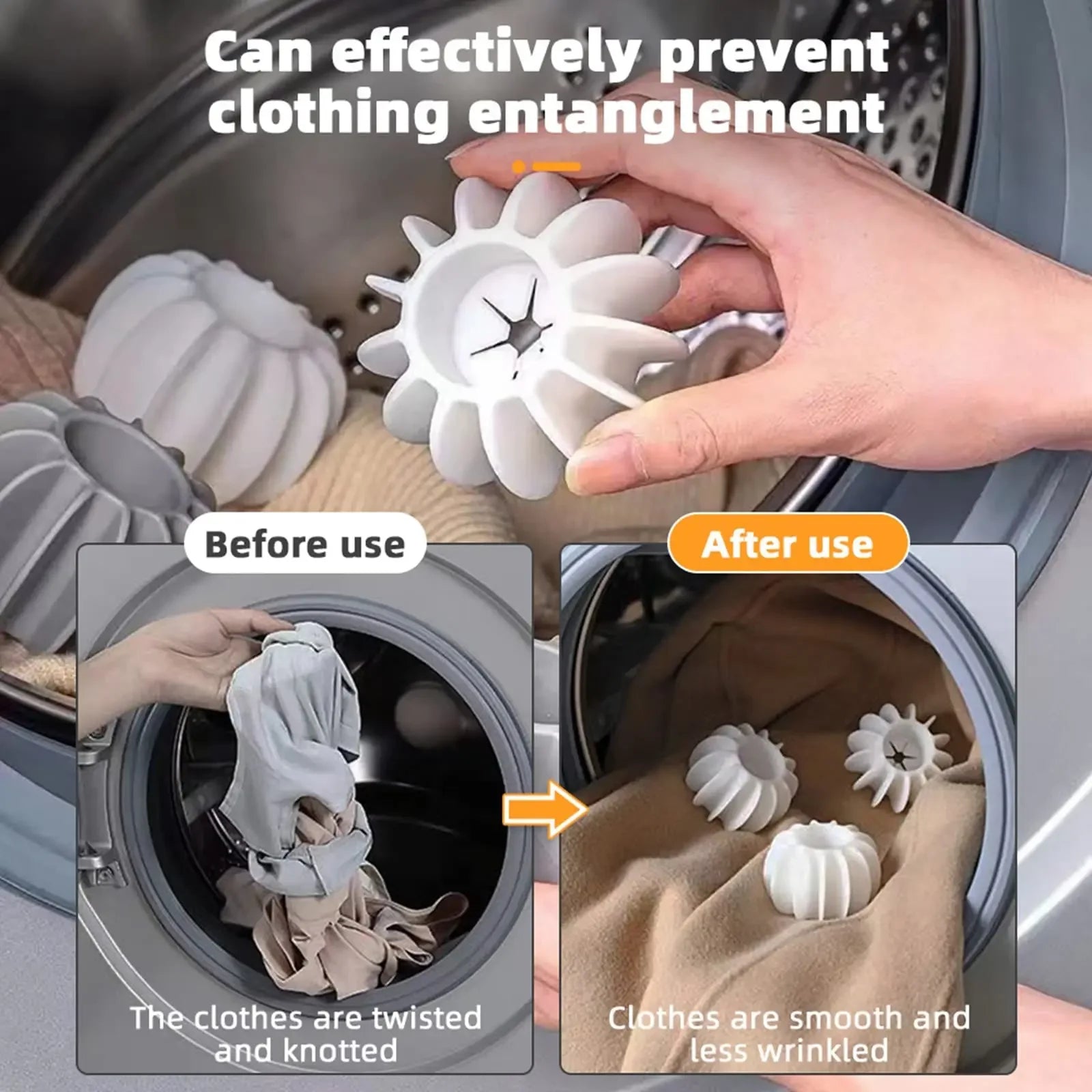 Laundry Ball Reusable Clothes Hair Cleaning Tool Pet Hair Remover Washing Machine Cat Hair Catcher Laundry Ball Oasis Select