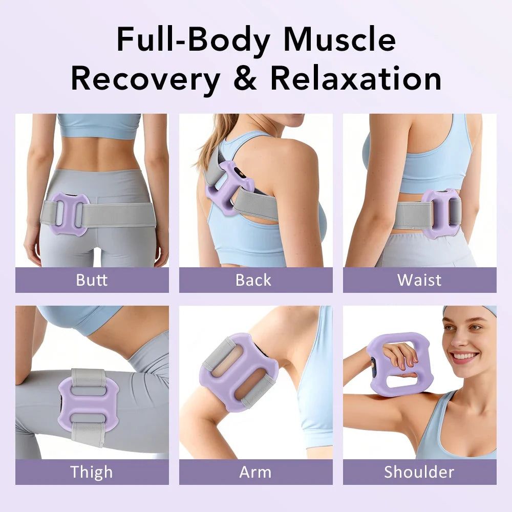 Electric Dual-Ring Vibration Massager with Belt | Full Body