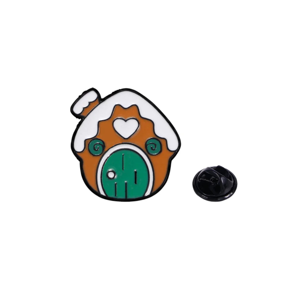 Cute Cartoon Christmas Day Enamel Brooch Creative Santa Claus Snowman Tree Lapel Pin Badge Backpack Clothing Hat Accessories Oasis Select Style 5