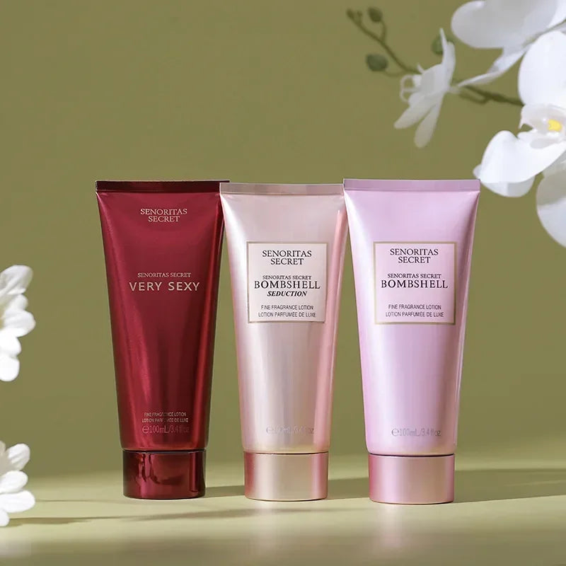 100ML Body Milk Moisturizing and hydrating Perfume Moisturizing Multi Aroma Fragrance Body Milk Portable Female Oasis Select