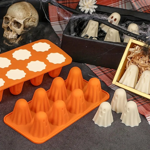 1/2pcs Halloween Silicone Mold - Ice Cube & Candy Mold for Chocolate, Jelly, Gummies, Crayons, Resin Crafts Oasis Select