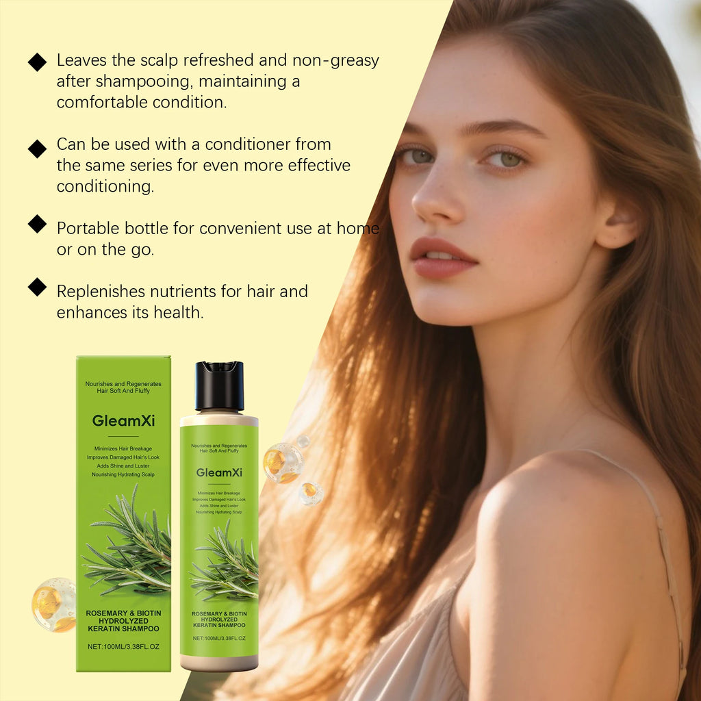 Rosemary Shampoo Hair Thickness Regrowth Soothing Scalp Anti Dandruff Oil Control Repair Split Ends Hair Refreshing Fluffy Hair Oasis Select