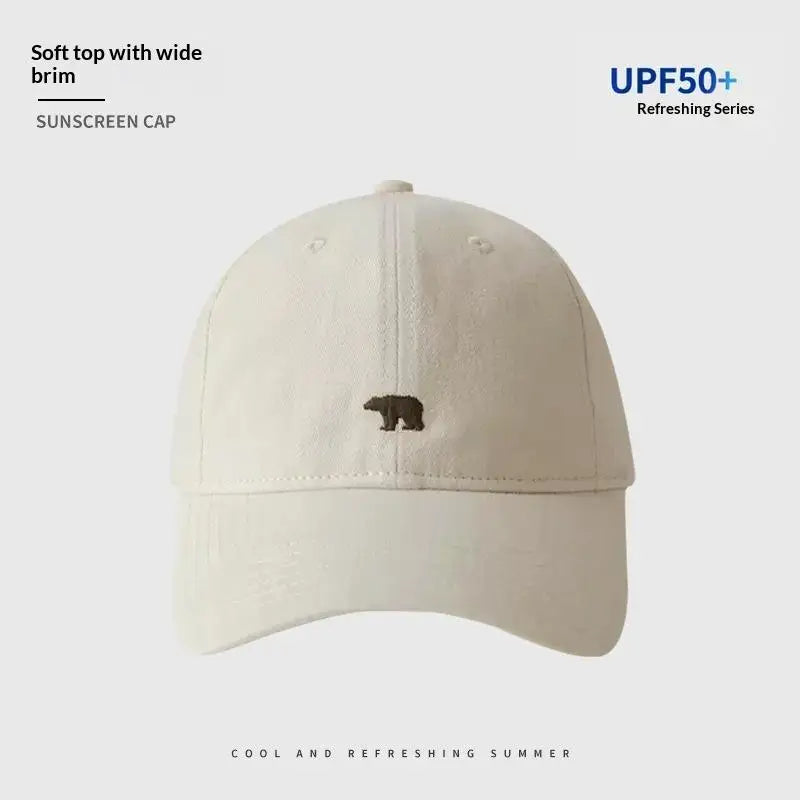 Unisex Bear Design Baseball Cap – Adjustable Soft Curved Brim Baseball Cap Oasis Select Apricot
