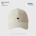 Unisex Bear Design Baseball Cap – Adjustable Soft Curved Brim Baseball Cap Oasis Select Apricot