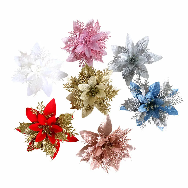 Artificial Allium Flowers (Flocked Fabric, Powdered) - Christmas Decoration Accessories for Tree Trimming & Wreath Decoration Oasis Select