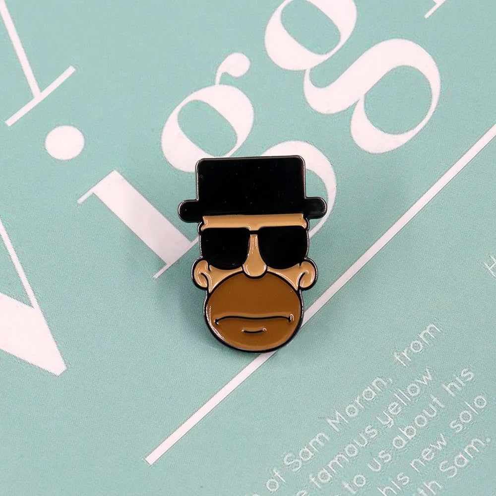 Breaking-Bad-Heisenberg Badge Film and Television Peripheral Character Brooch Oasis Select