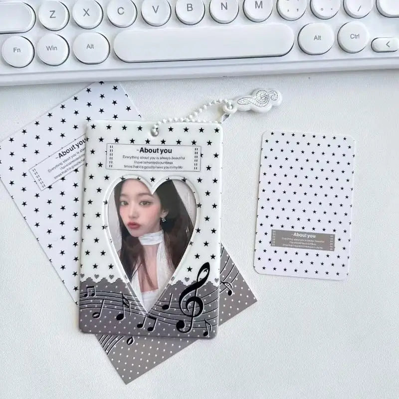 Idol Photo Card Holder Transparent Display Case for Star Chaser Campus Meal Card Storage Pendant Accessory Oasis Select A1
