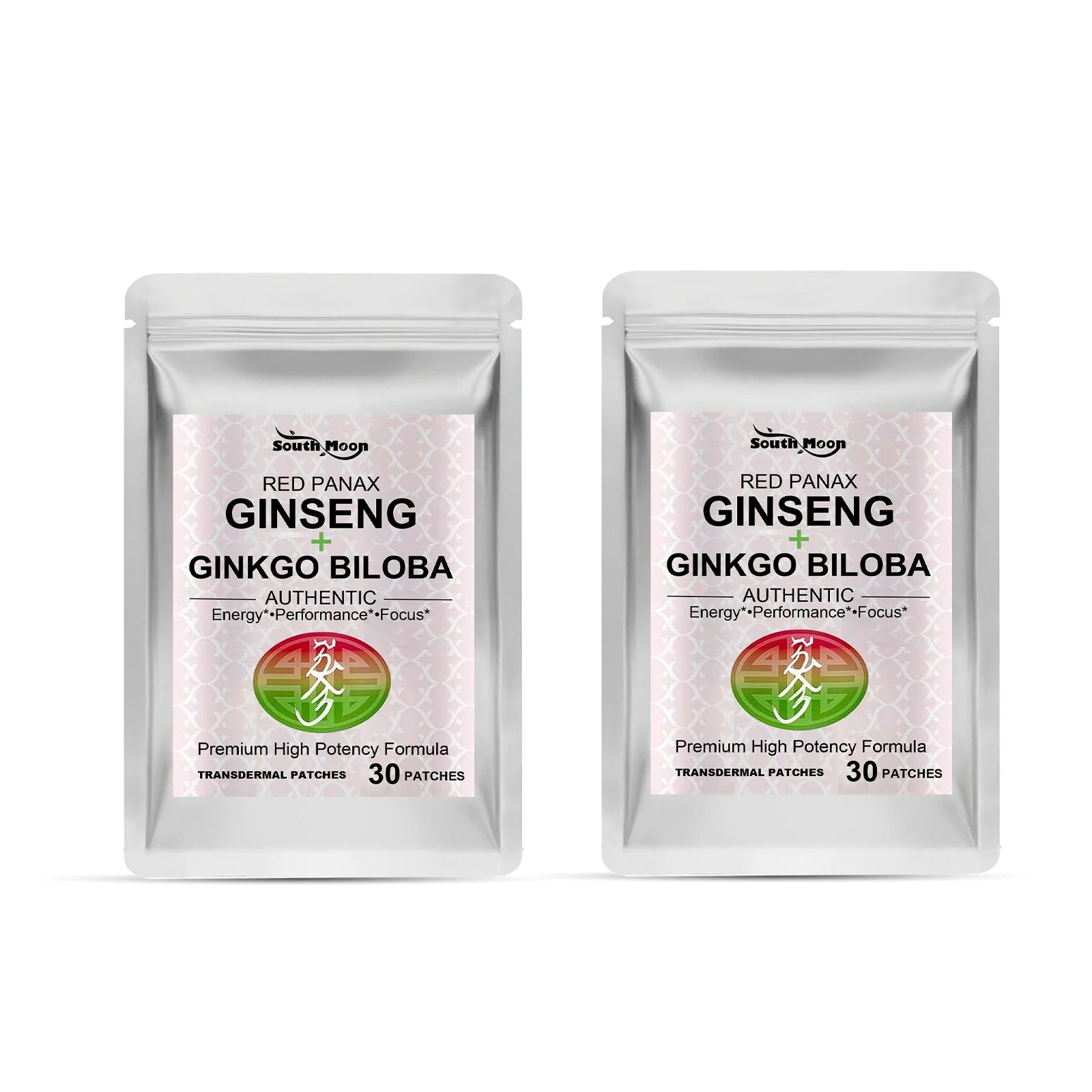 120PCS Energy Support Body Patches Natural Red Ginseng Ginkgo Biloba Collagen Circulation Boost Energy Boost SkinCare Patches Oasis Select 60PATCHES
