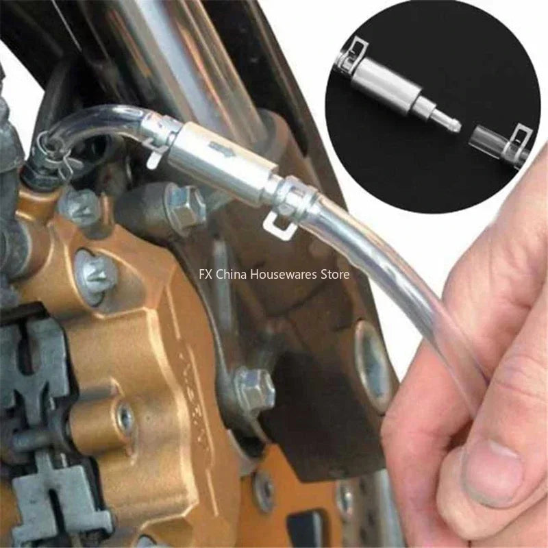 Car Clutch Brake Bleeder Hose Hydraulic Clutch One Way Valve Tube Bleeding Tool Replacement Adapter Kit Auto Accessories Oasis Select