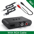 Bluetooth 5.2 Audio Receiver NFC U Disk RCA 3.5mm AUX USB Stereo Music Wireless Adapter With Mic For Car Kit Speaker Amplifier Oasis Select With RCA Cable