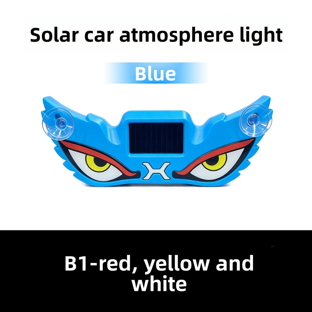 Solar USB Demon Eye LED Car Strobe Light | Suction Cup