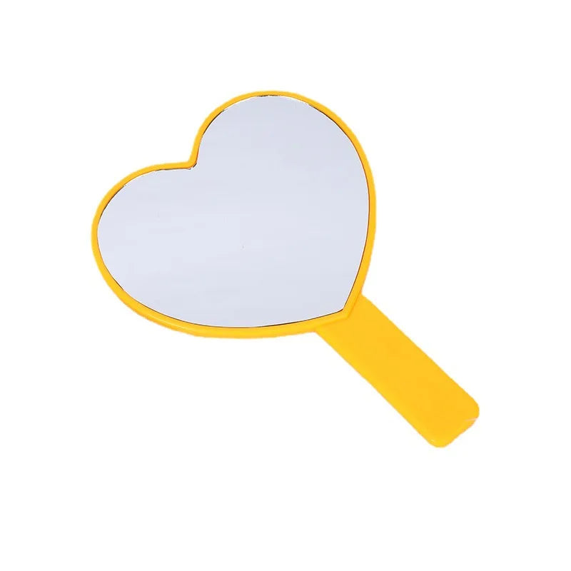 Diamond Rhinestone Handheld Makeup Mirror – Heart Round Square